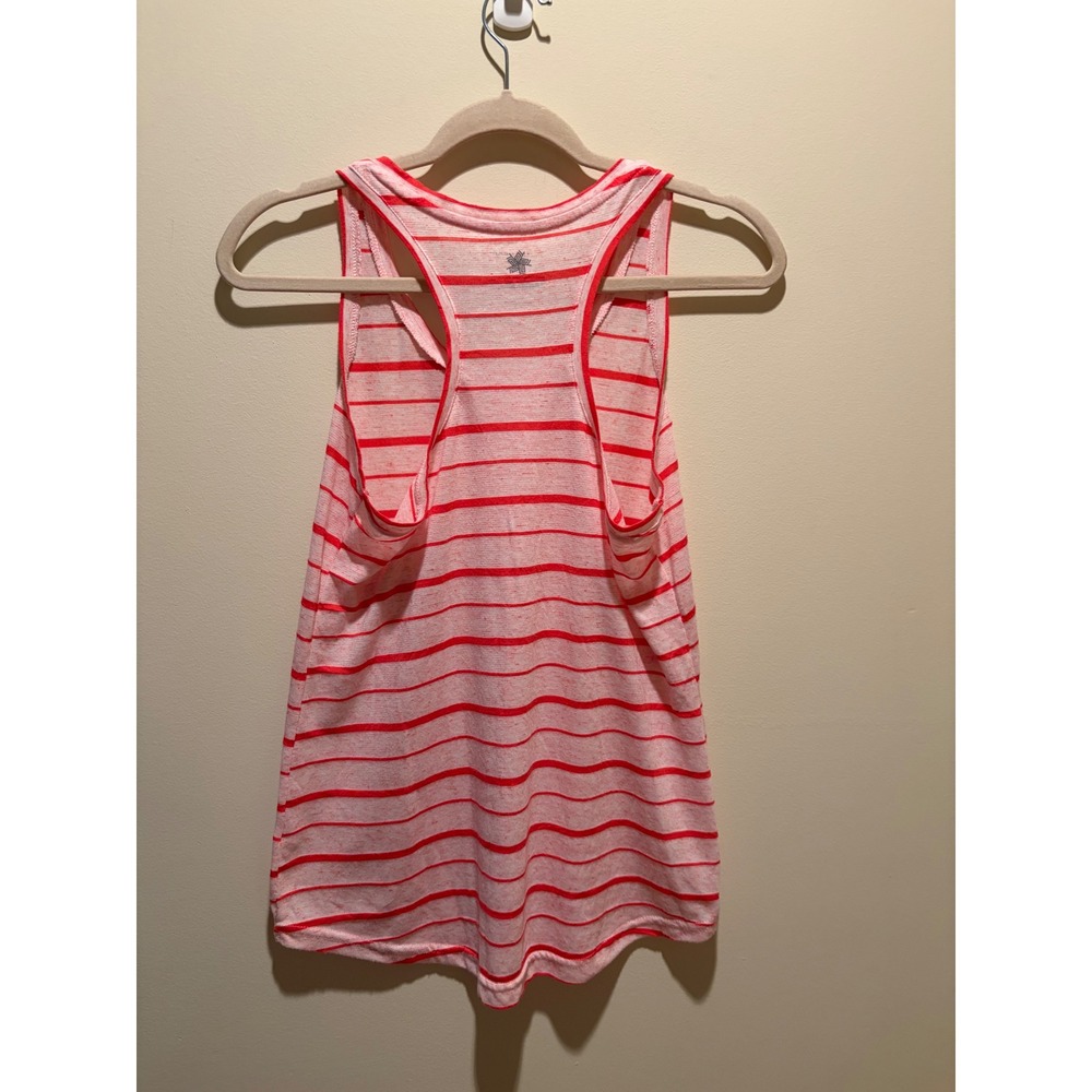 Tek Gear DryTek Womens Small Red White Striped Racerback Active Tank Top - Picture 3 of 7